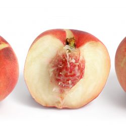 White Peach cross section