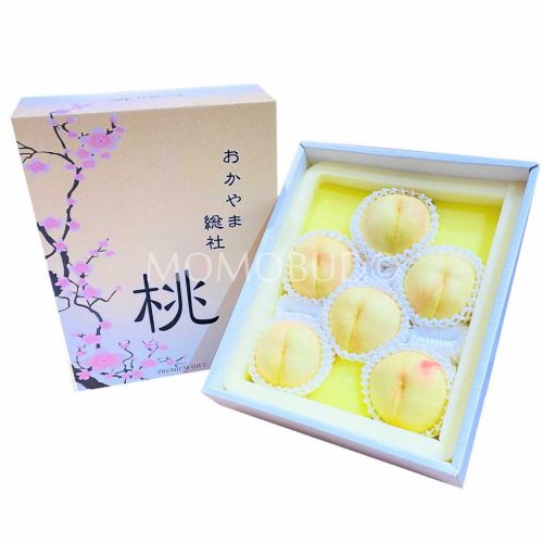 Japanese Okayama Yume Kaori White Peach Gift Box 2.5kg