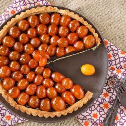 Chocolate tart with candied kumquats Chocolate tart with candied kumquats