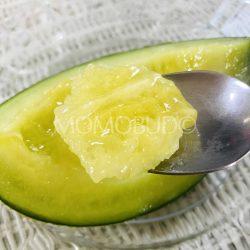 Japanese Ibara King Green Melon flesh