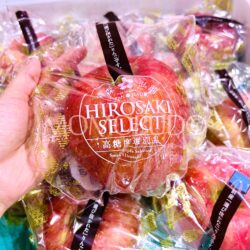 Premium Japanese Yume Hikaru Hirosaki Fuji Apple (High Sweetness) on hand
