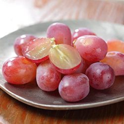Japanese Shien Red Seedless Grapes cross section