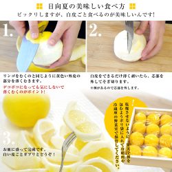 Japanese Hyuganatsu Orange cutting method