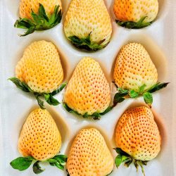 Japanese Premium Awayuki Pink Strawberries Japanese Premium Awayuki Pink Strawberries