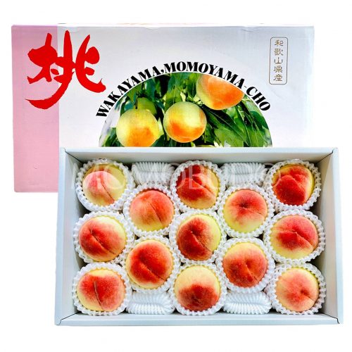 Japanese Wakayama Hakuhou White Peach Box 4kg Japanese Wakayama Hakuhou White Peach Box 4kg