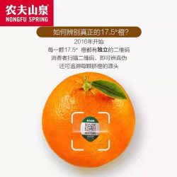 China Nongfu Spring 17.5° Orange QR code