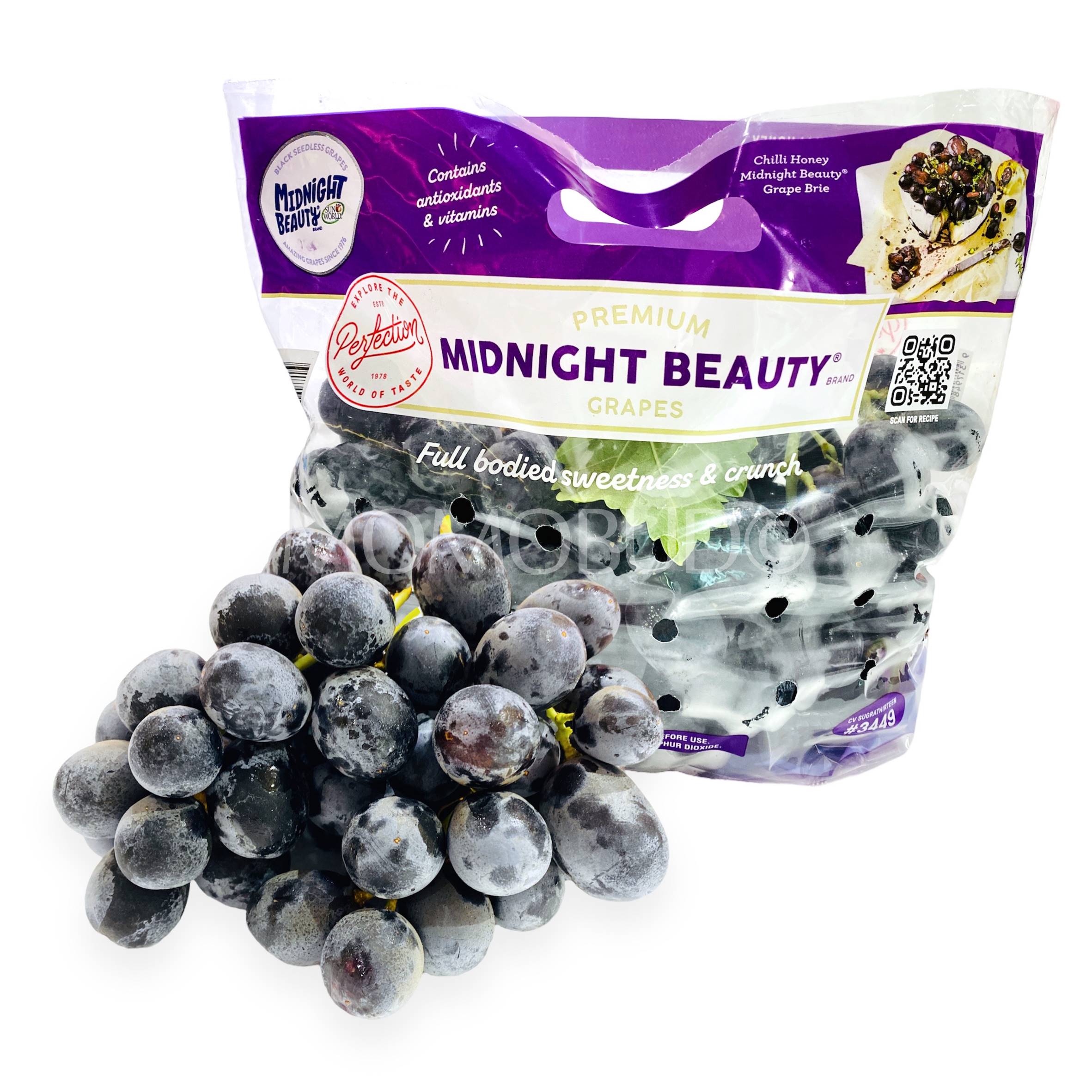 Premium Midnight Beauty® Black Seedless Grapes (1kg) — MomoBud