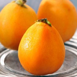 Japanese Natsutayori Biwa (Loquat) peeled