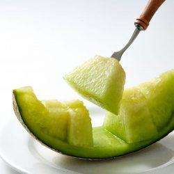 Japanaese Ibara King Green Melon slice