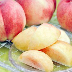 Japanese Oofuji White Peach slices