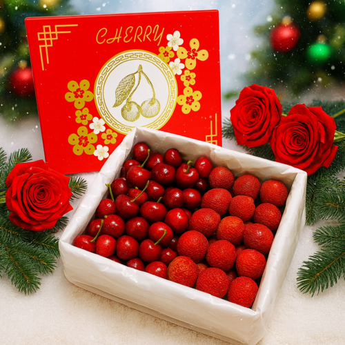 MomoBud Christmas Lychee & Red Cherry Gift Box (2.4kg)