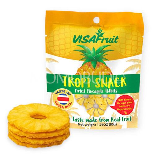 Tropi Snack Dried Pineapple Tidbits pack 50g