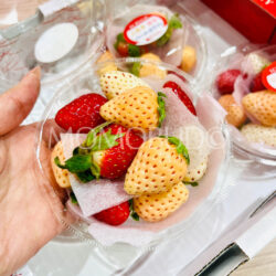 Japanese Nara Mini Strawberries(Pearl White & Awayuki & Hoshiurara) 80g cup