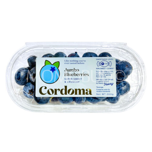 China Cordoma Jumbo Blueberry 22mm+ (200g punnet)