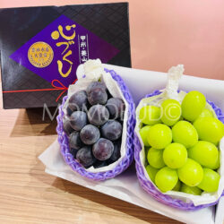 Japanese Koshu Hishiyama Shine Muscat & Pione Grapes Gift Box (Kokorozukushi Grade, 1.3kg)
