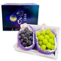 Japanese Koshu Hishiyama Shine Muscat & Pione Grapes Gift Box (Kokorozukushi Grade, 1.3kg)